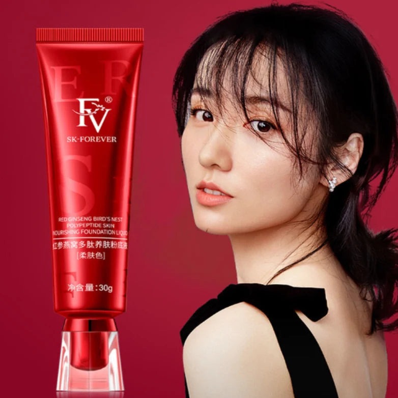 1PCS FV Liquid Foundation Makeup, Full Coverage Oil Control Flawless 12 Hour Long Lasting Concealer Matte Foundation.