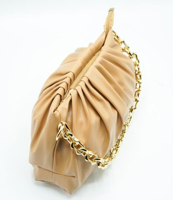 Women's PU Leather Plain Clutch Bag