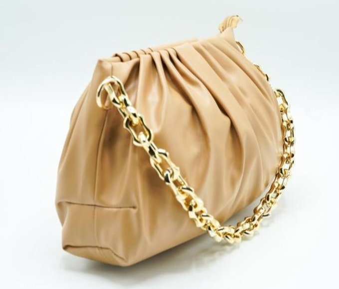 Women's PU Leather Plain Clutch Bag