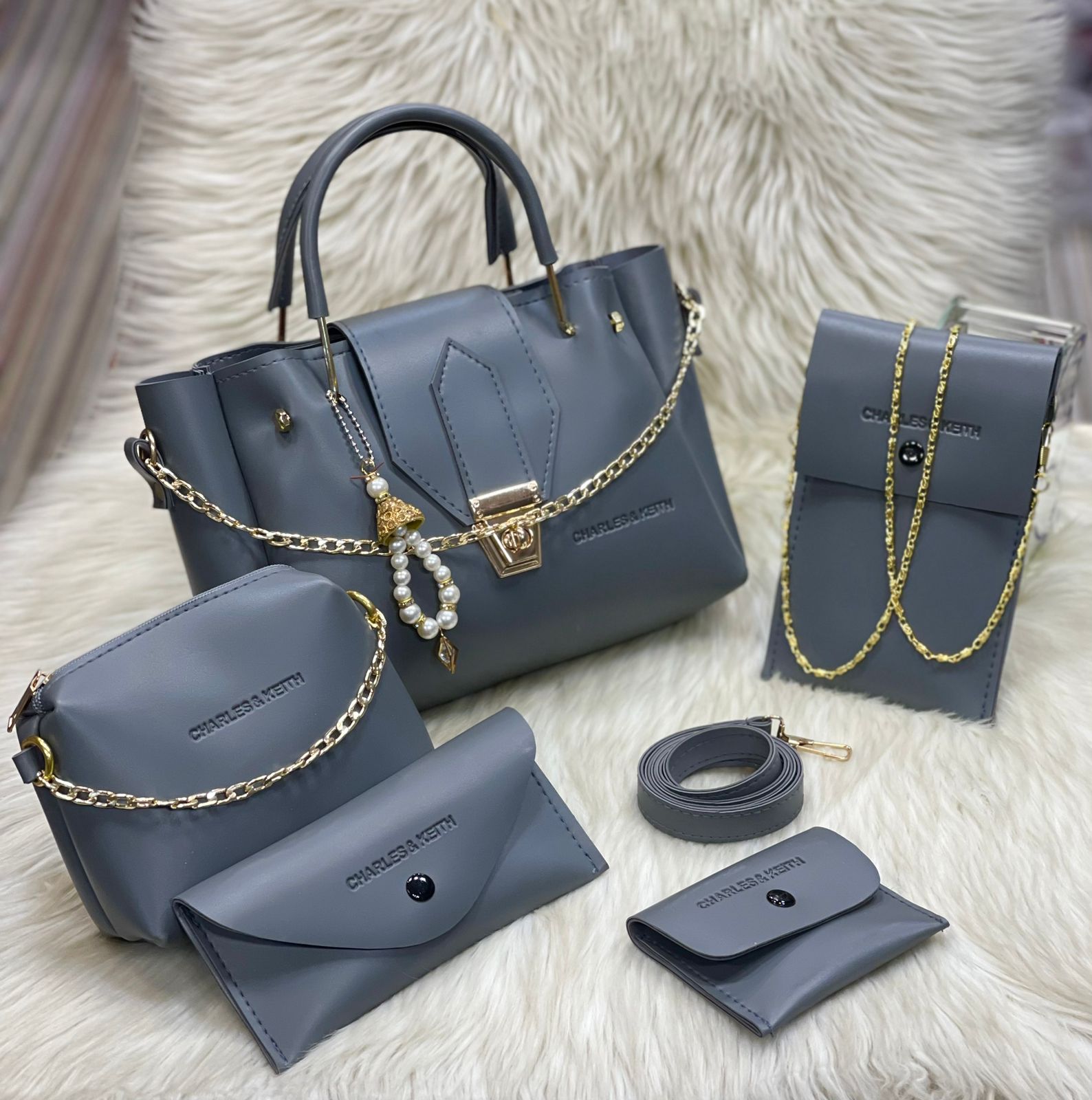 Charles  & Keith 5 Pcs Bag Set for Girls