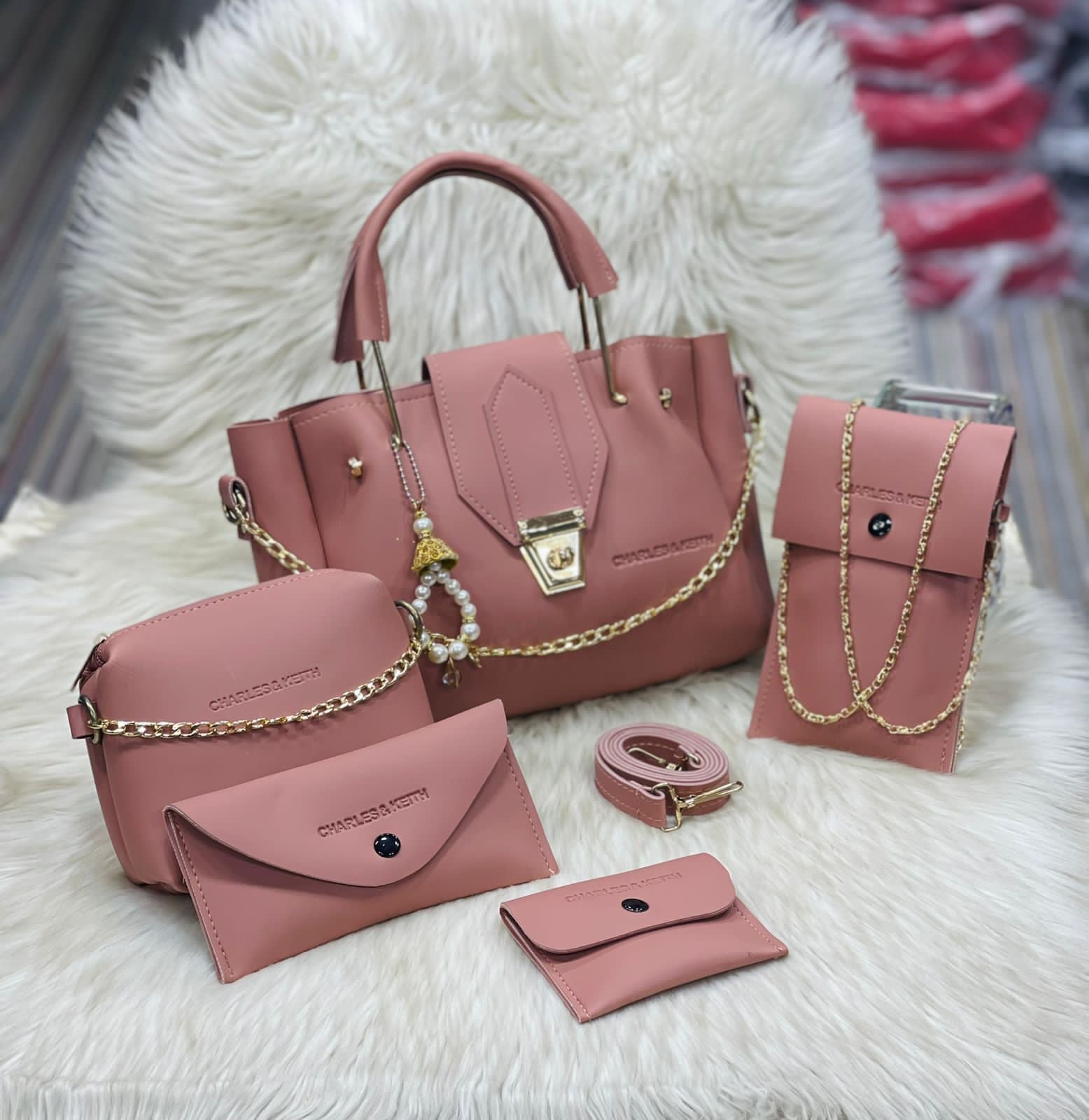 Charles  & Keith 5 Pcs Bag Set for Girls